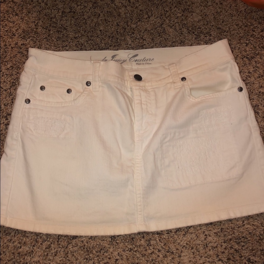 White Juicy Couture Jean Skirt